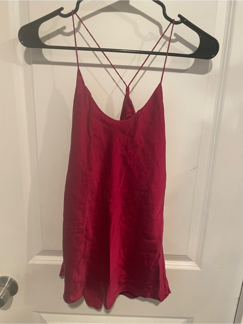 Olivia von Halle 100% Silk Sleeveless Tank Top Size 2